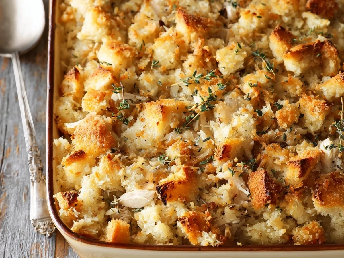 Hearty Rotisserie Chicken Stuffing Casserole - Image 2