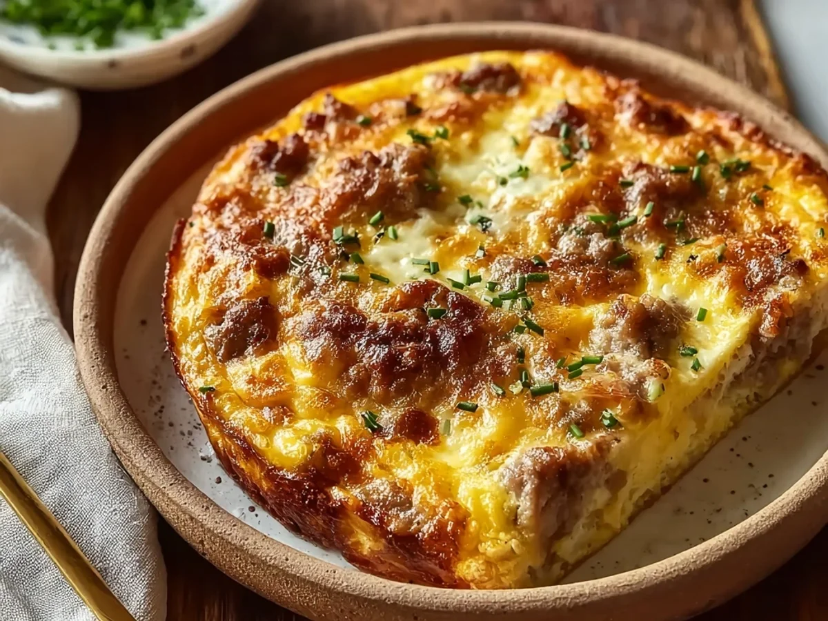 Hearty Sausage and Egg Casserole for Easy Brunch - Image 1