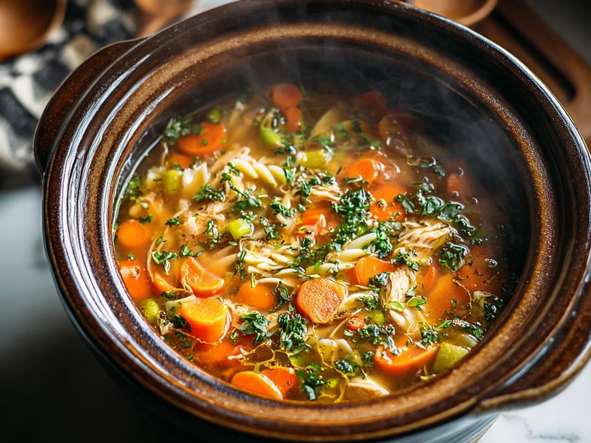Hearty Slow Cooker Chicken Noodle Soup - Image 2