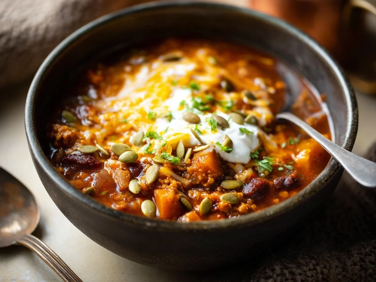 Hearty Turkey Pumpkin Chili: A Fall Comfort Bowl - Image 1