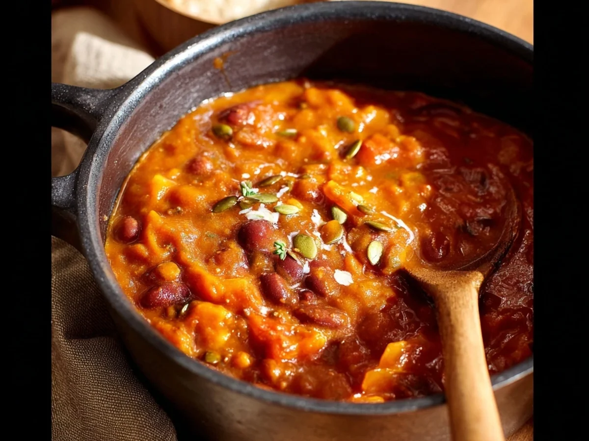 Hearty Vegetarian Pumpkin Chili: A Fall Favorite - Image 1