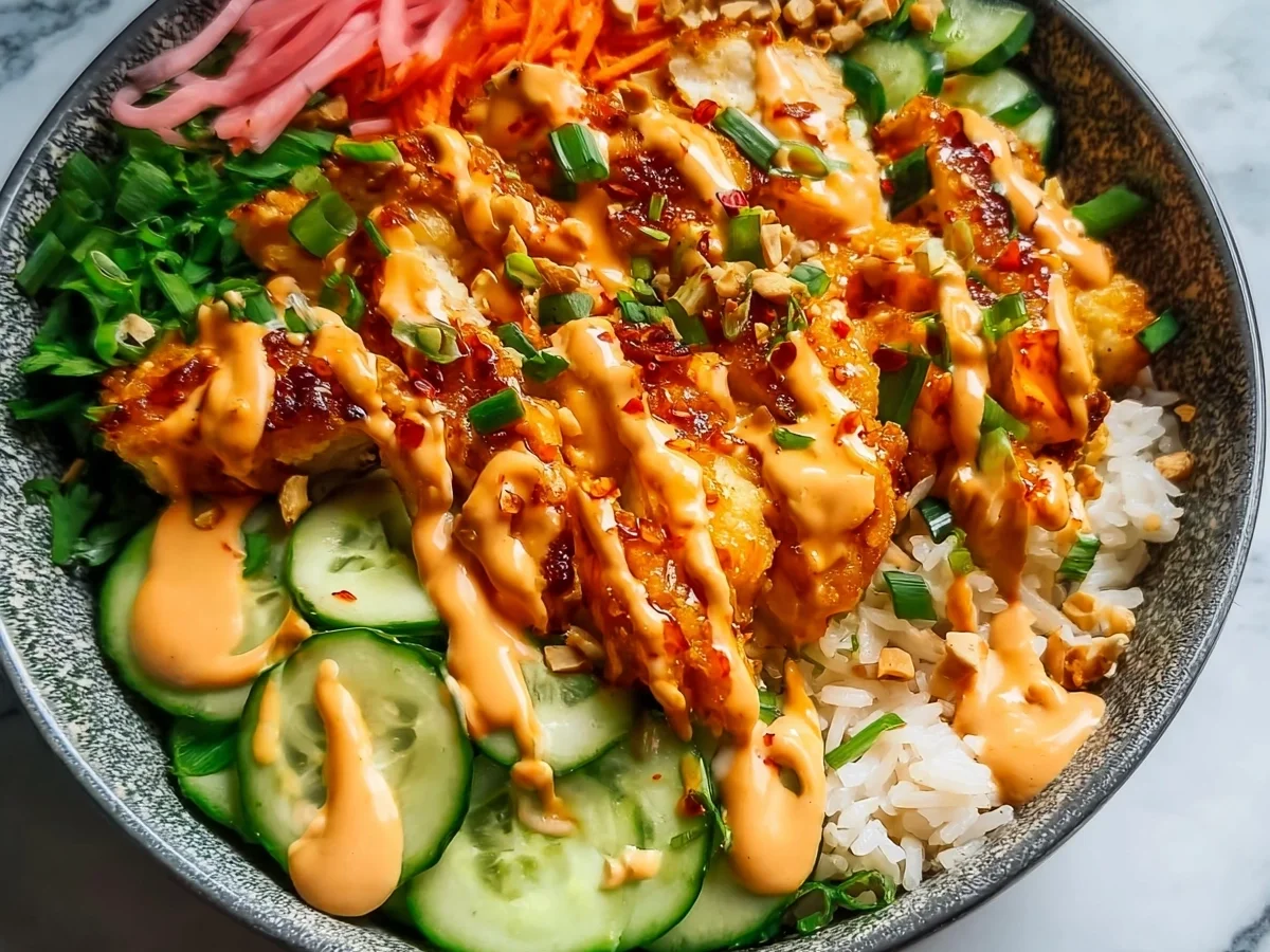 High-Protein Bang Bang Chicken Meal Prep Bowl - Image 1