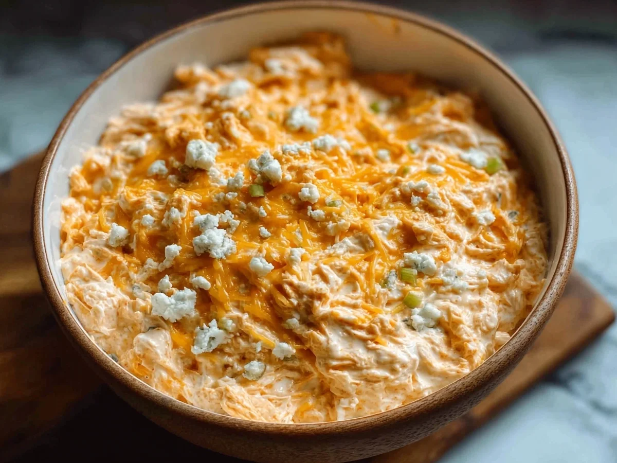 High-Protein Cottage Cheese Buffalo Chicken Dip - Image 1