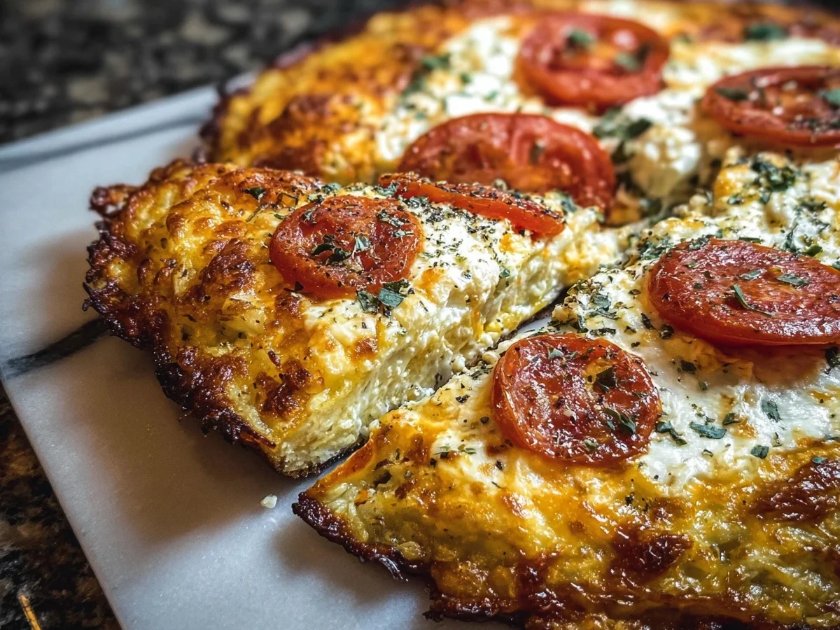 High Protein Cottage Cheese Flatbread Pizza - Image 1