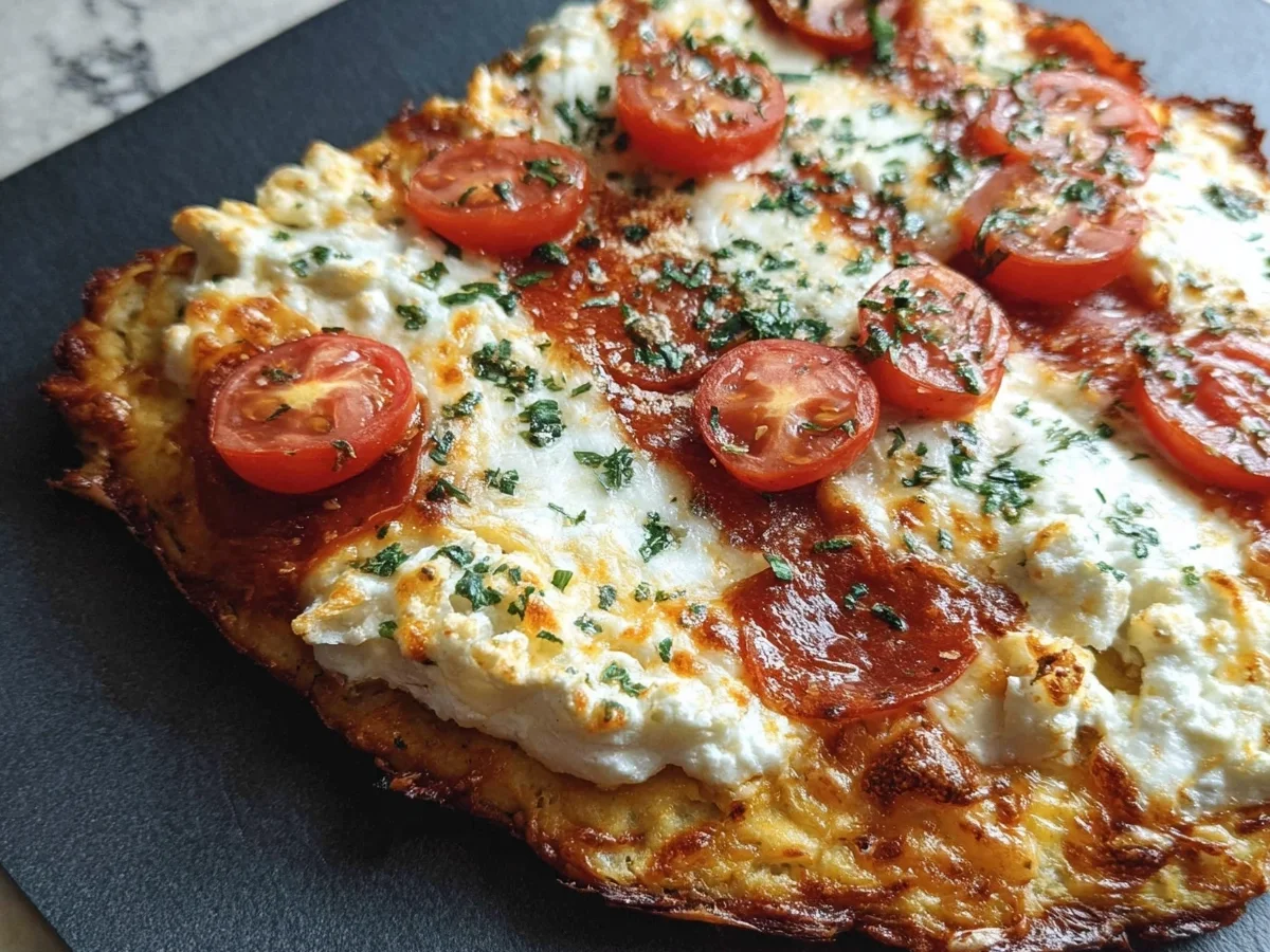 High Protein Cottage Cheese Flatbread Pizza - Image 2