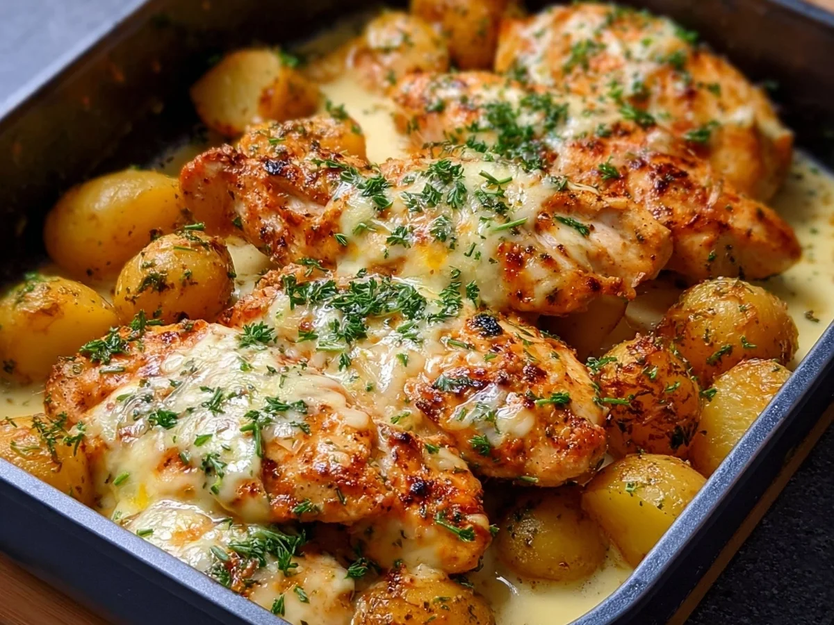 High-Protein Creamy Garlic Chicken & Potatoes - Image 2