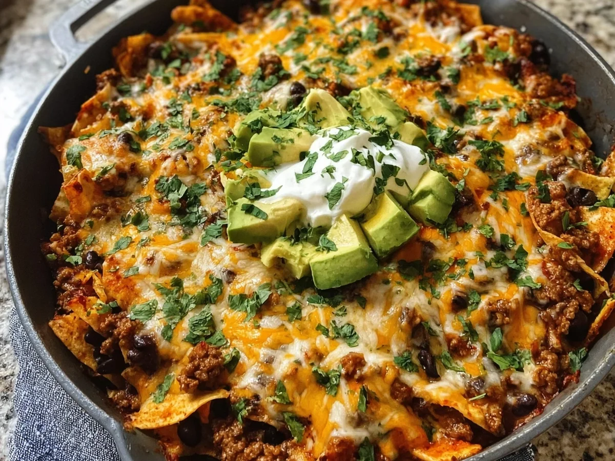 High Protein Ground Beef Enchilada Skillet Dinner - Image 1