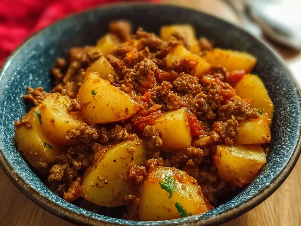 High Protein Ground Beef & Potatoes Skillet - Image 2