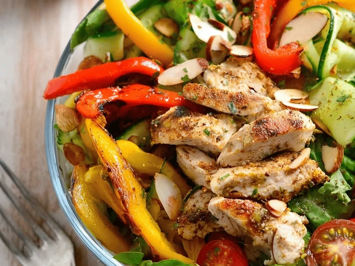 High Protein Lunch Recipes: Quick Chicken Power Bowl - Image 1