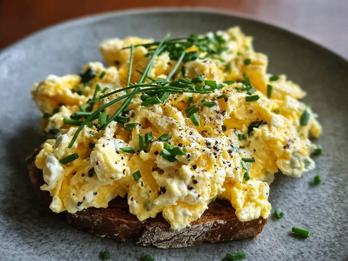 High-Protein Scrambled Eggs with Cottage Cheese - Image 1