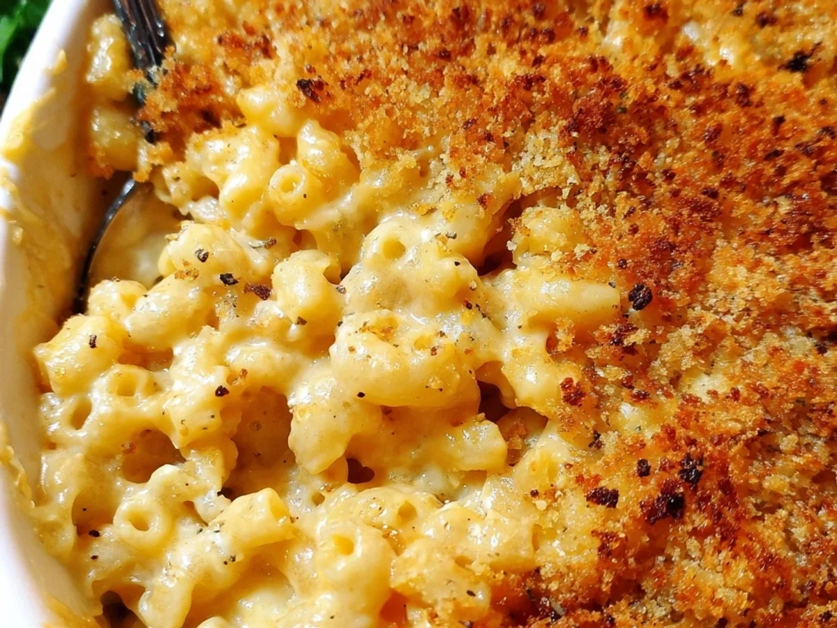 Homemade Baked Mac and Cheese with Crispy Topping - Image 1