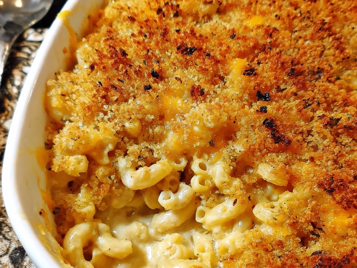 Homemade Baked Mac and Cheese with Crispy Topping - Image 2