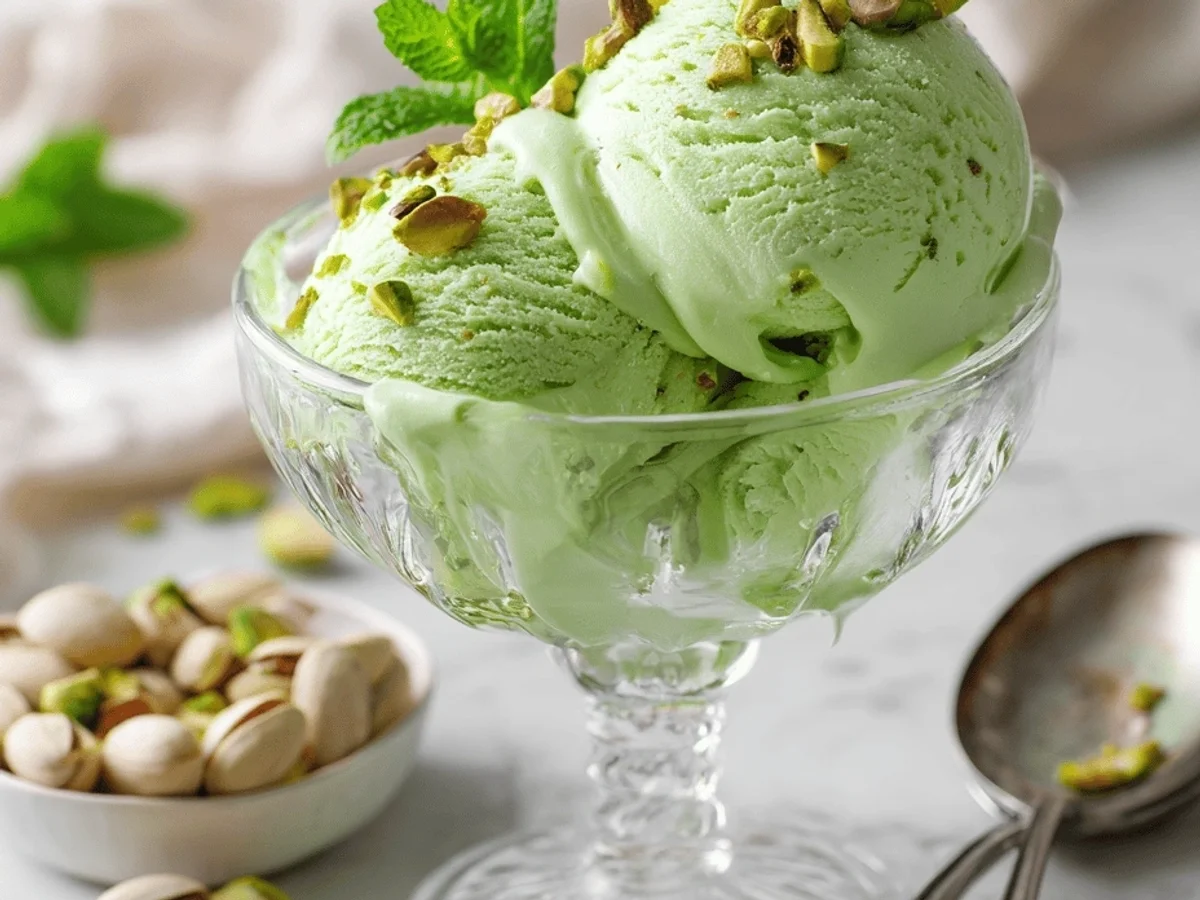 Homemade Pistachio Ice Cream: My Creamy Dream - Image 1