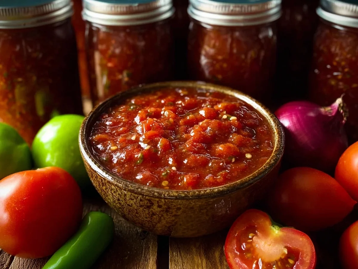 Homemade Salsa for Canning: Tangy Garden Freshness - Image 1