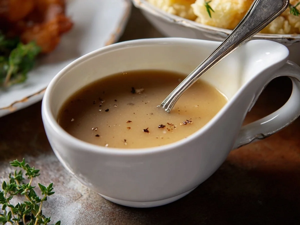 Homemade Turkey Gravy: A Rich Homestyle Sauce - Image 1