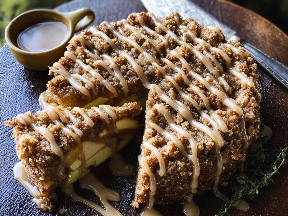 Homestyle Apple Crumb Cake with Sweet Drizzle - Image 1