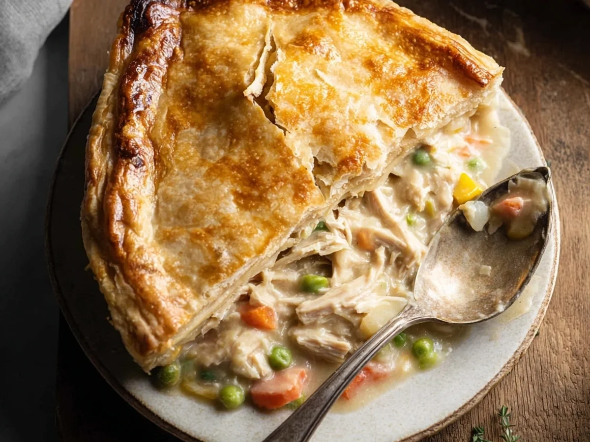 Homestyle Comforting Homemade Chicken Pot Pie - Image 1