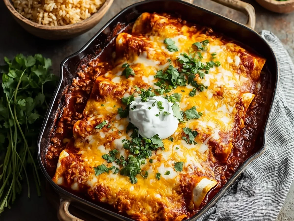 Homestyle Ground Beef Enchiladas: A Family Favorite - Image 1