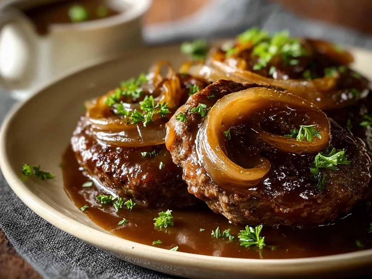 Homestyle Hamburger Steak with Onions & Gravy - Image 2