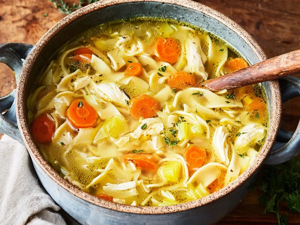 Homestyle Healing Chicken Noodle Soup for Comfort - Image 2