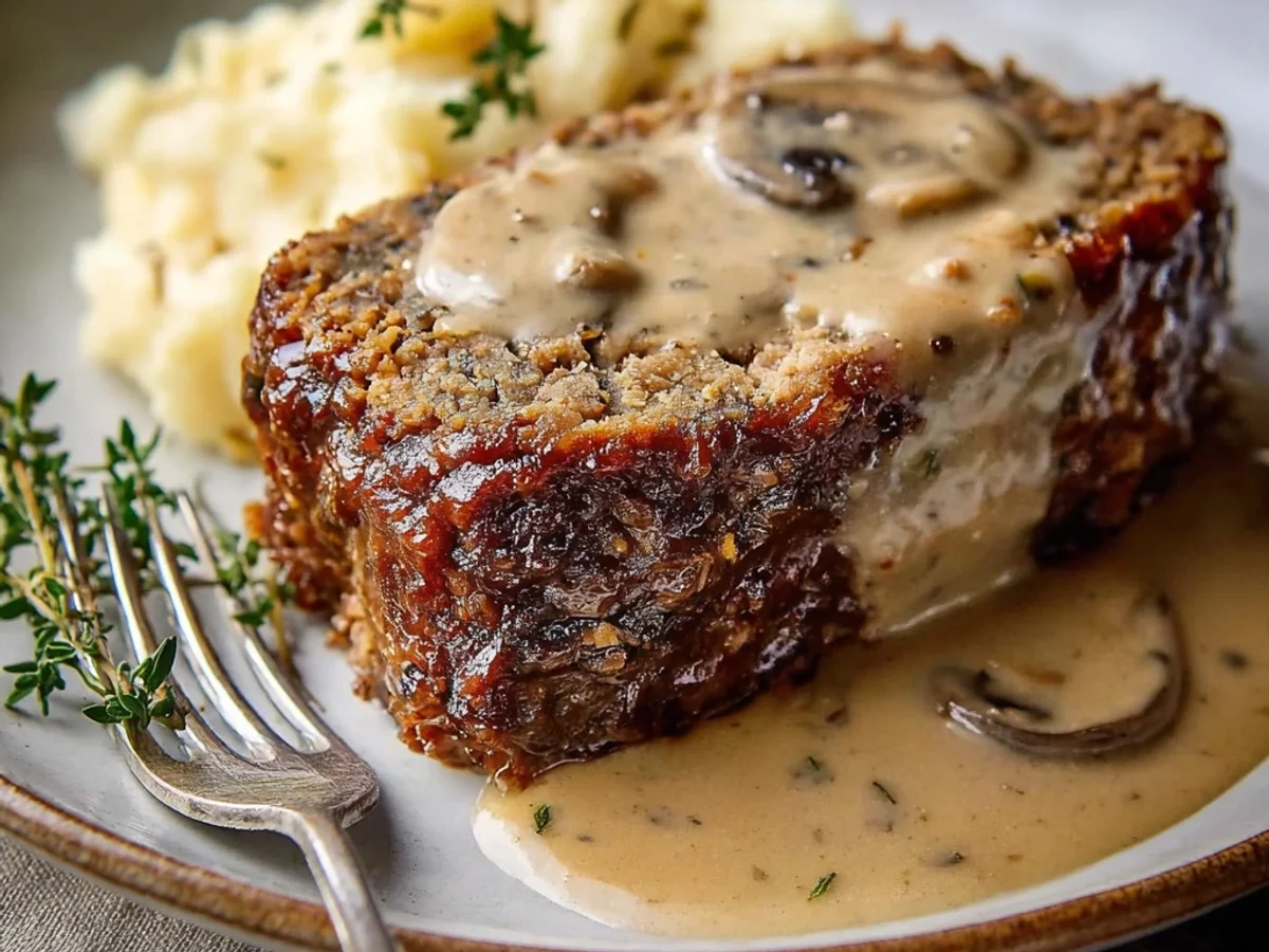 Homestyle Meatloaf with Mushroom Gravy: Comfort Classic - Image 1