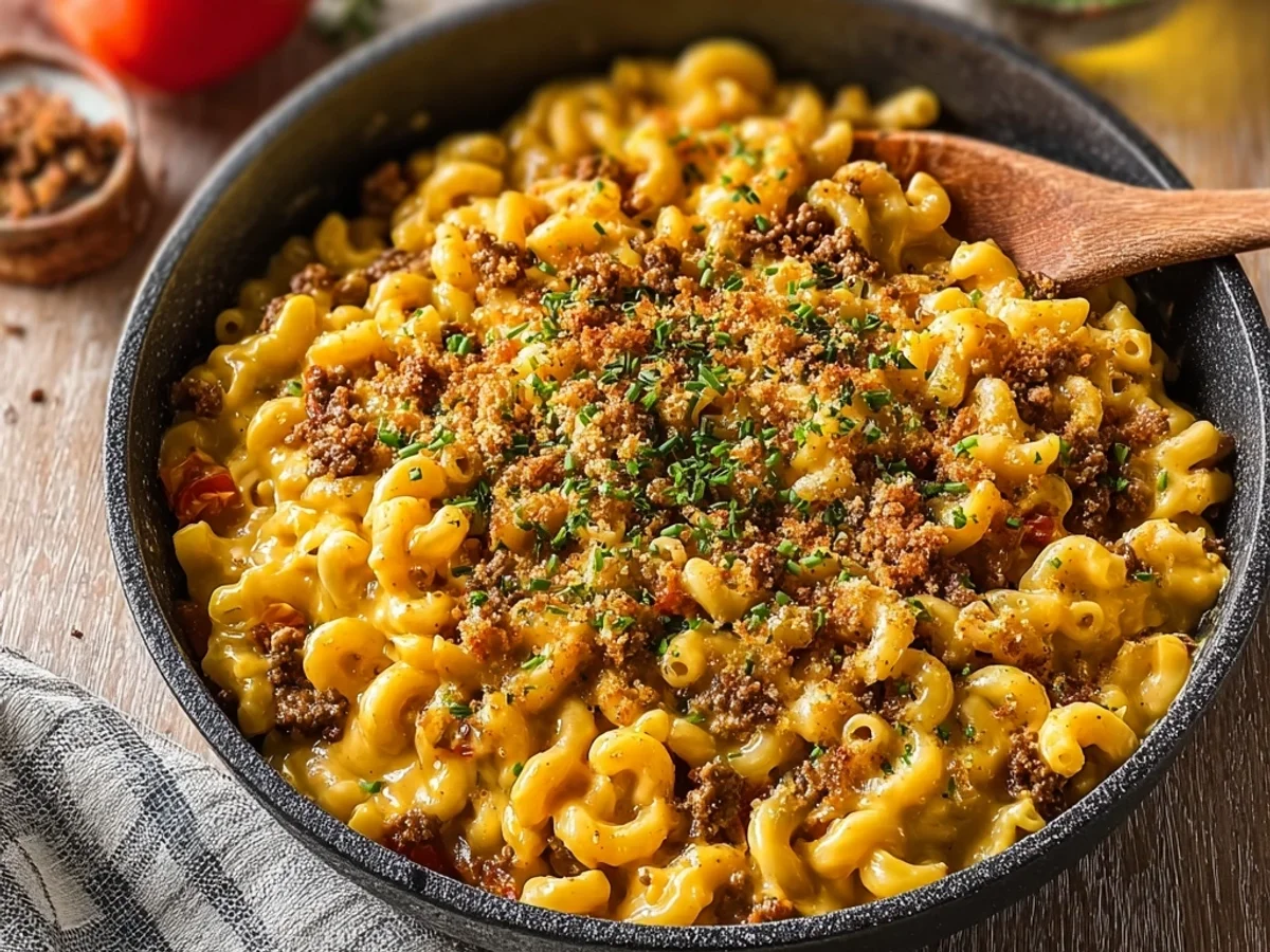 Homestyle One Pot Cheeseburger Macaroni: Easy Comfort - Image 1