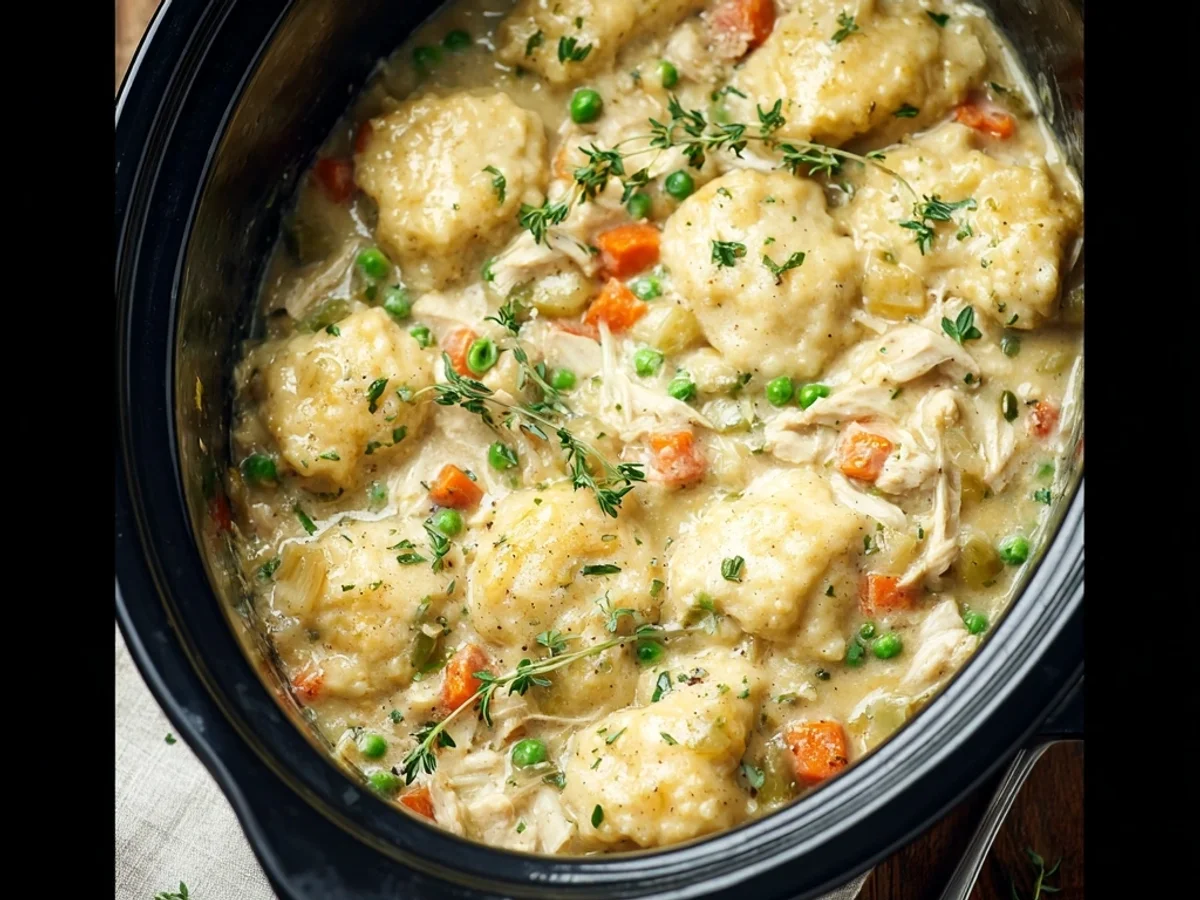 Homestyle Slow Cooker Chicken and Dumplings - Image 2