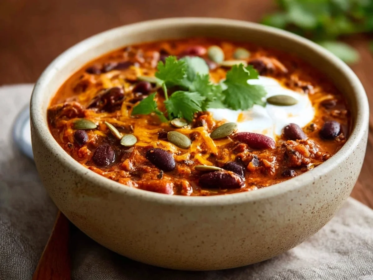 Homestyle Slow Cooker Pumpkin Chili for Fall Nights - Image 1
