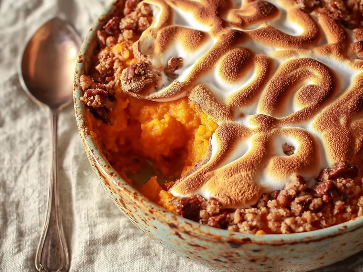 Homestyle Sweet Potato Casserole with Pecan Crunch - Image 1