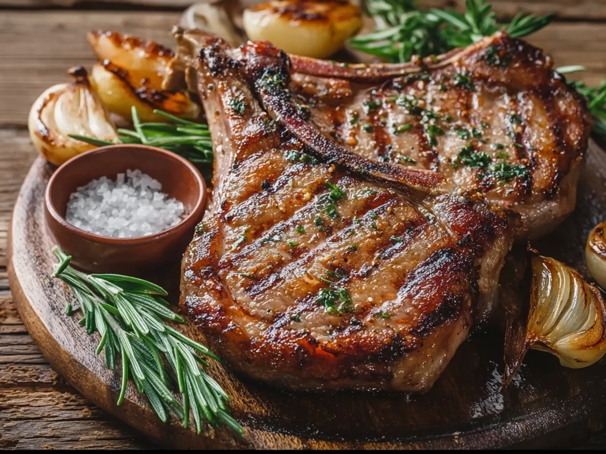 Homestyle Texas Roadhouse Lamb Chops with Zesty Marinade - Image 1