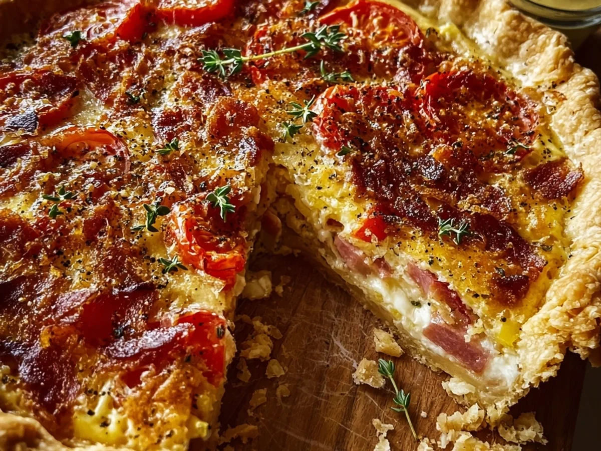 Homestyle Turkey Ham, Onion, Tomato Pie - Image 2