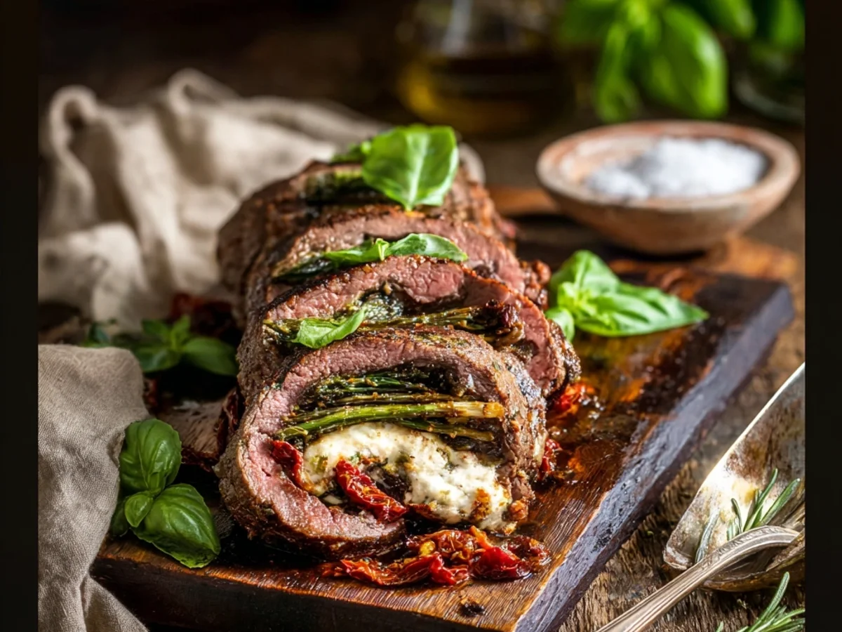 Italian Stuffed Flank Steak: Savory Dinner Idea - Image 1