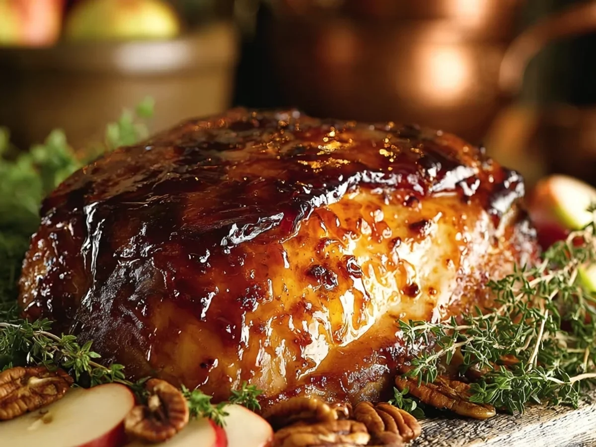 Juicy Apple Cider Glazed Turkey Breast - Image 1