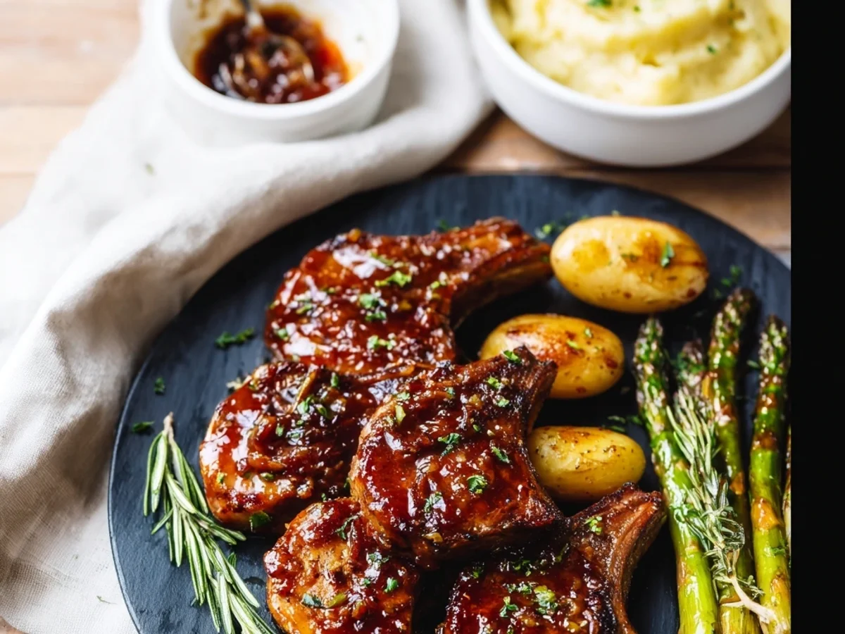 Juicy Honey Garlic Lamb Chops: Simple Weeknight Delight - Image 1