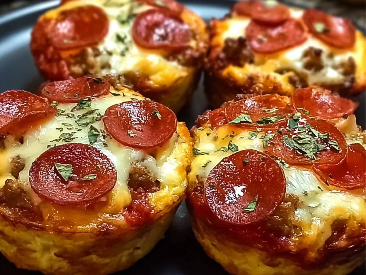 Keto Carnivore Pizza Muffins: Savory Meat Lovers Bites - Image 1