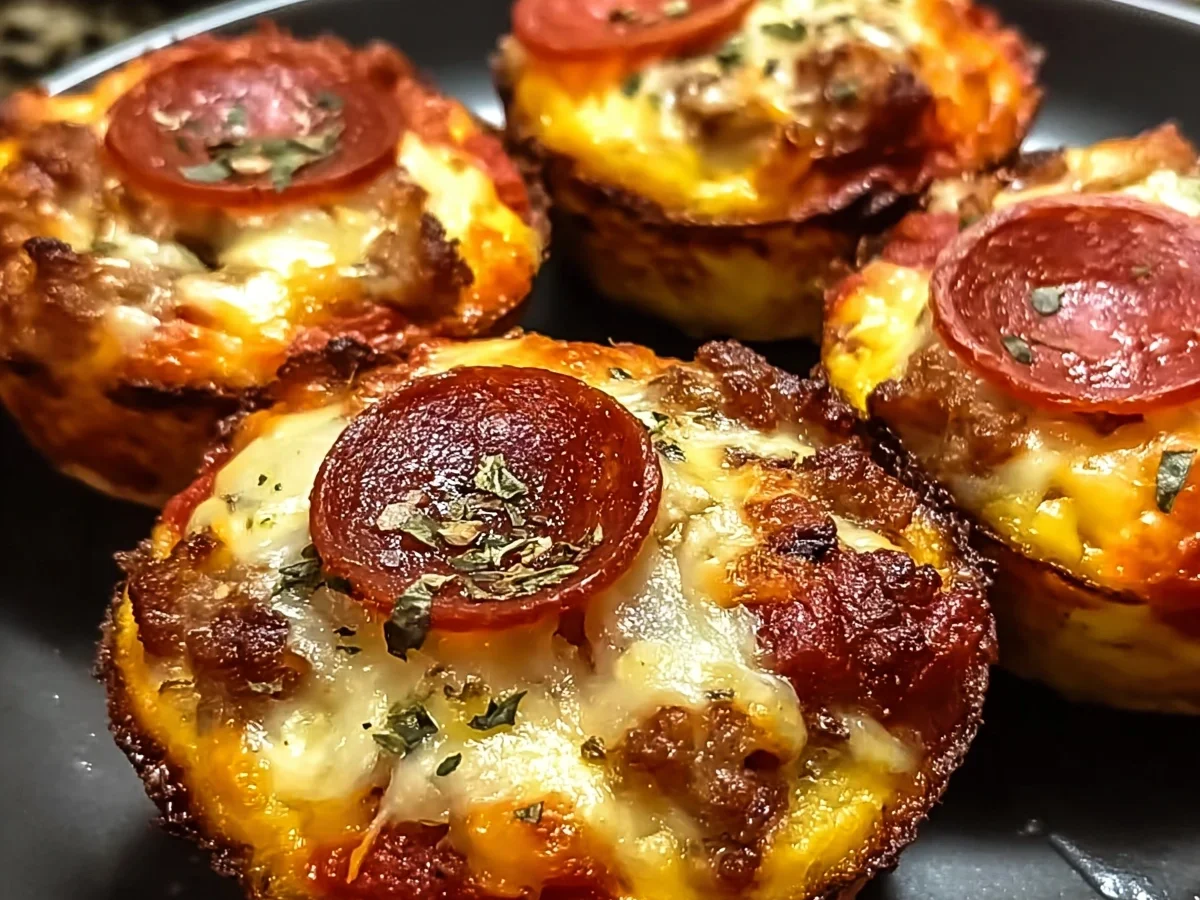 Keto Carnivore Pizza Muffins: Savory Meat Lovers Bites - Image 2