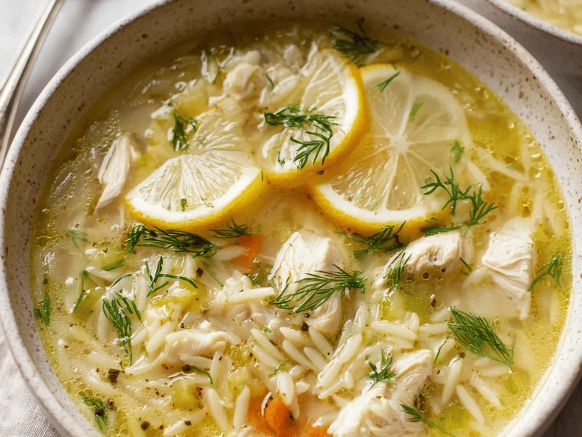 Lemon Chicken Orzo Soup: Delicious & Easy! - Image 1