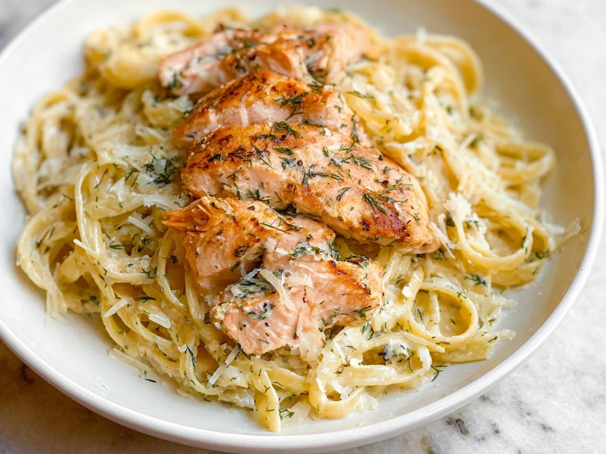 Lemon Dill Salmon Pasta: Quick & Flavorful Dinner - Image 2