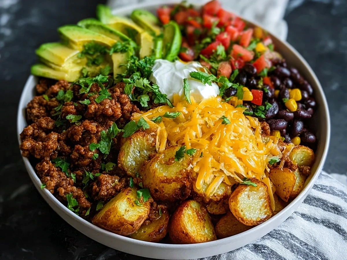 Loaded Potato Taco Bowl: Hearty, High-Protein Meal Prep - Image 1