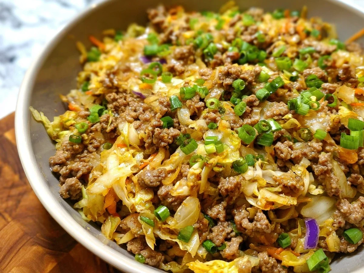 Low-Carb Egg Roll in a Bowl: Easy Chinese Dinner - Image 2