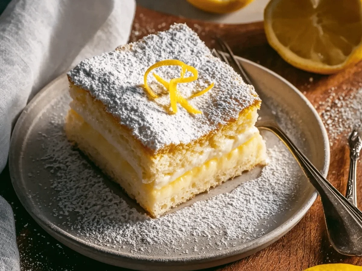 Magic Lemon Custard Cake: A Delicious Dessert - Image 1