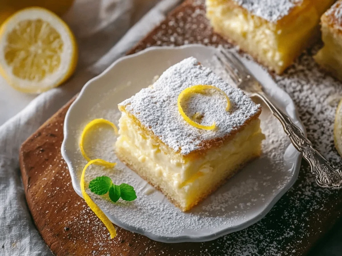 Magic Lemon Custard Cake Recipe - Image 1