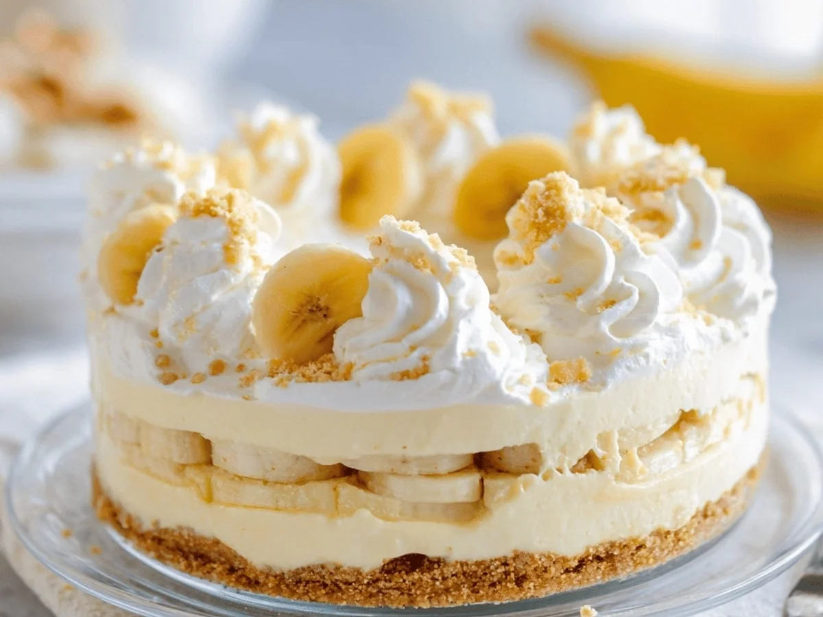 No-Bake Banana Cream Pudding Cheesecake - Image 1