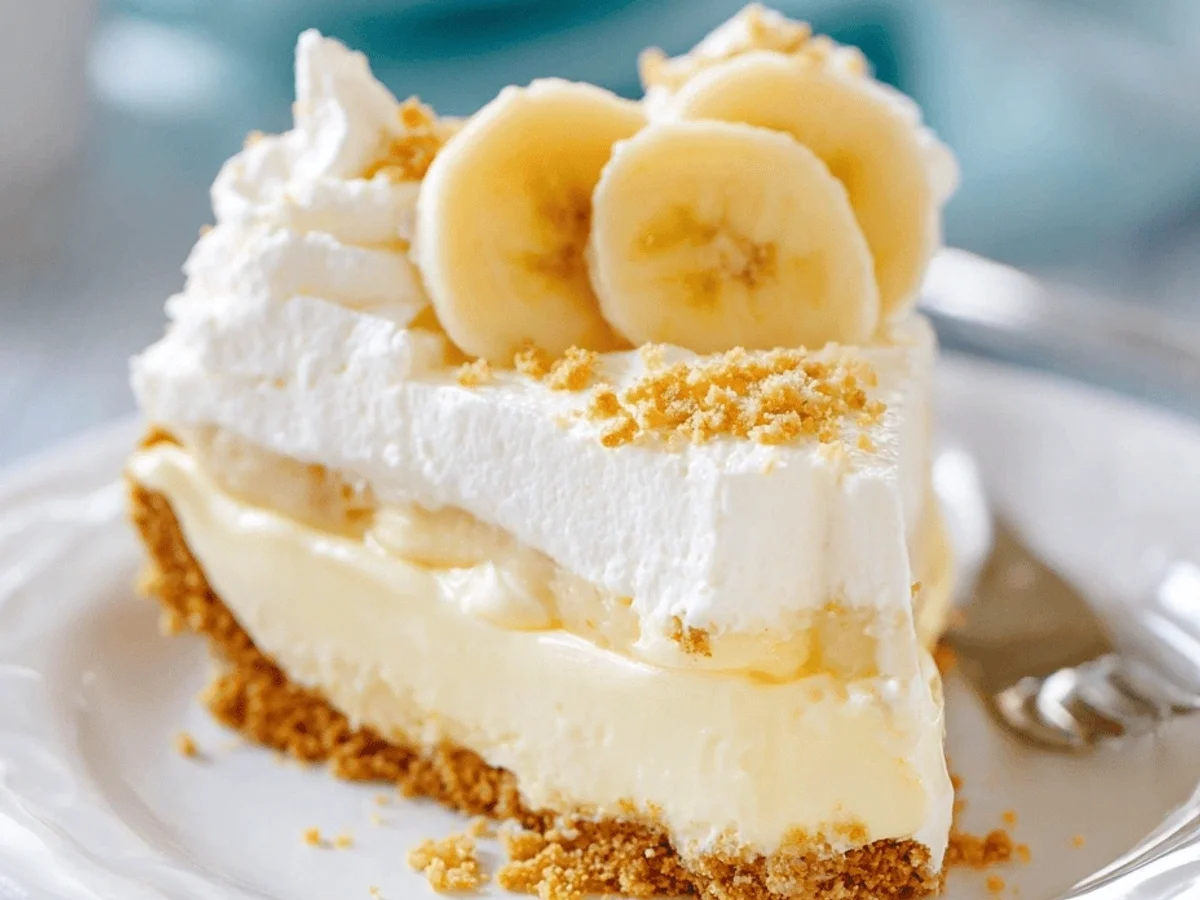 No Bake Banana Cream Pudding Cheesecake Recipe - Image 1