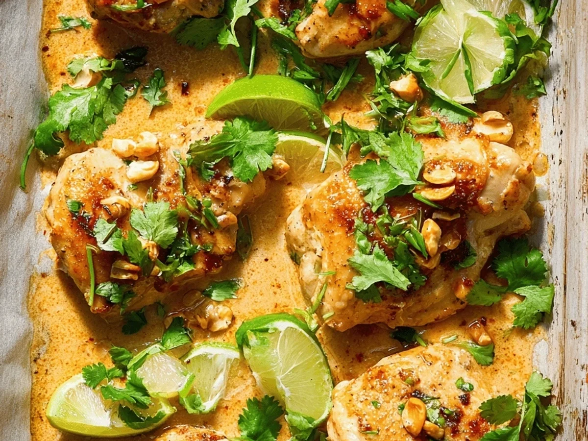 One-Pan Coconut Lime Chicken: Easy Weeknight Dinner - Image 1