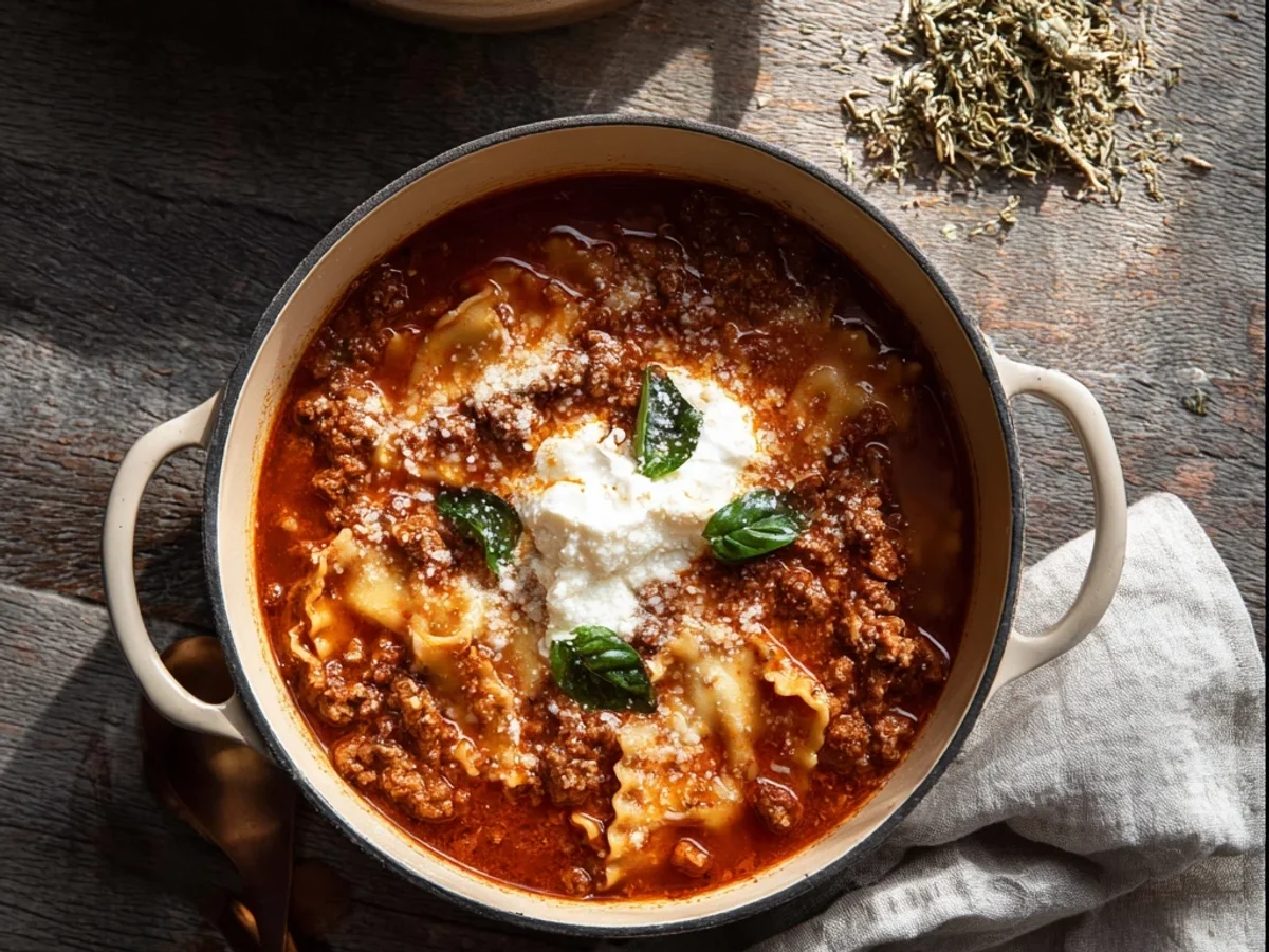 One Pot Lasagna Soup: Quick Weeknight Comfort - Image 2