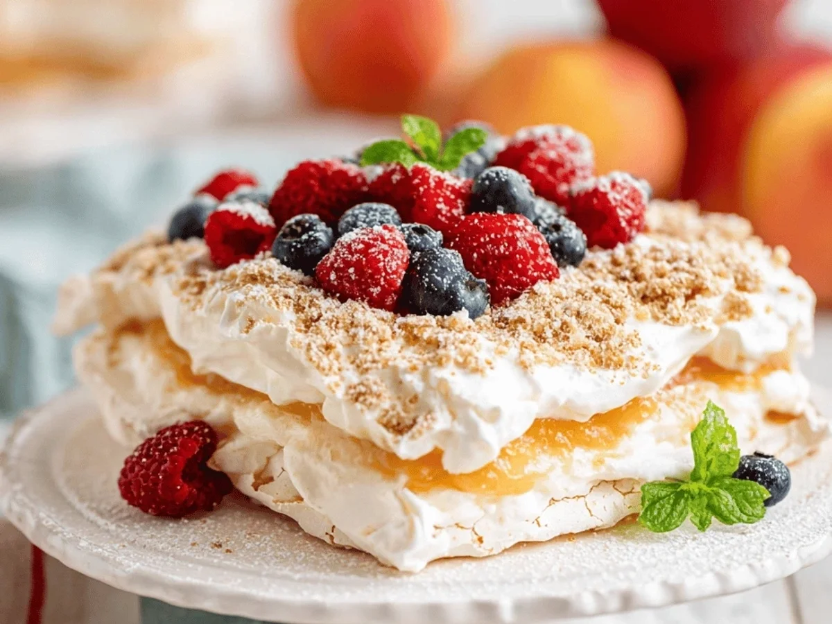 Peach Cobbler Cheesecake Bars Recipe - Image 1