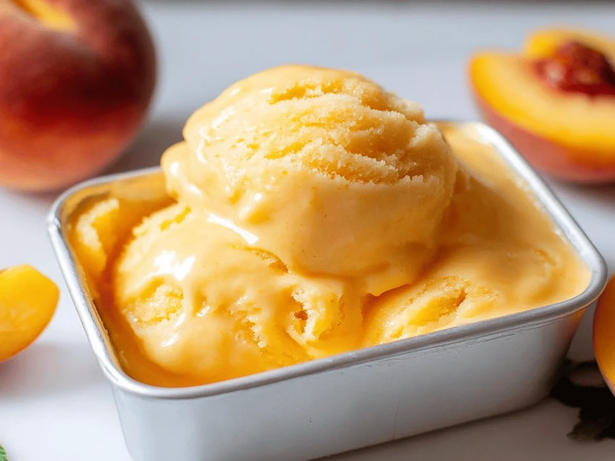 Peach Sorbet Recipe: The Perfect Summer Treat - Image 2