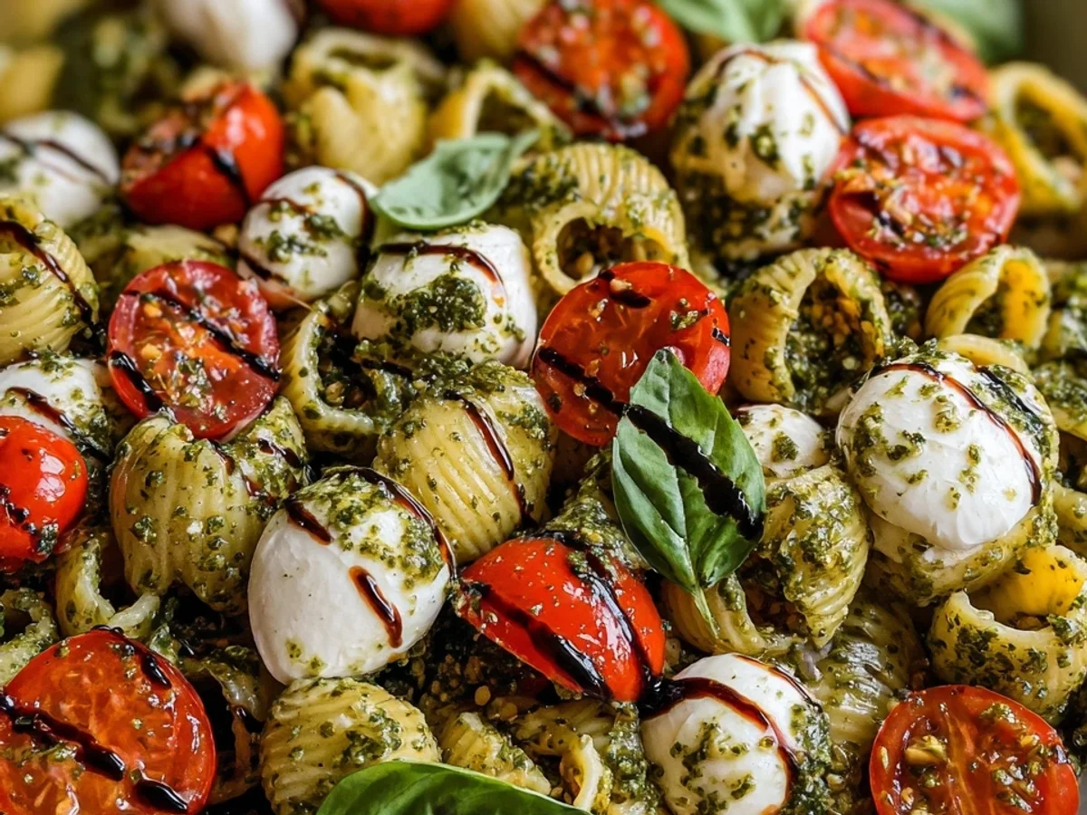 Pesto Caprese Pasta Salad: Fresh & Easy Summer Meal - Image 1