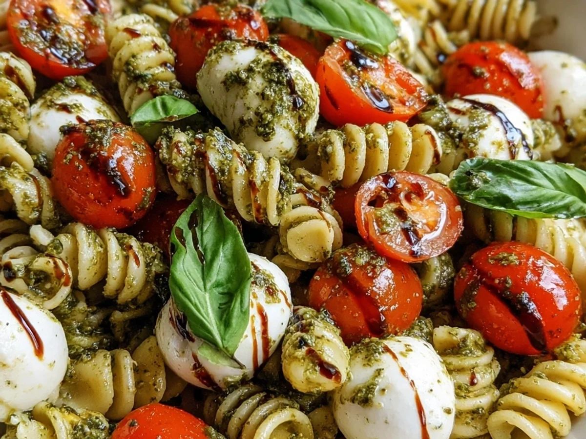 Pesto Caprese Pasta Salad: Fresh & Easy Summer Meal - Image 2